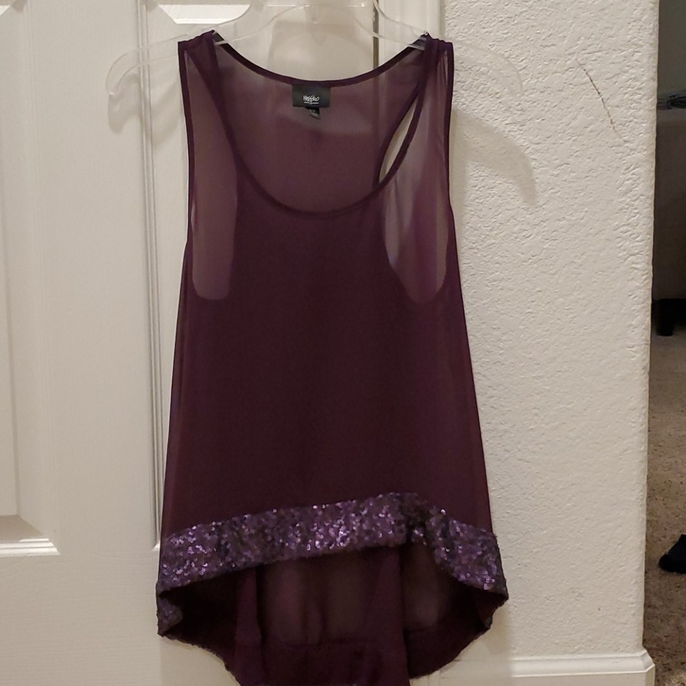 Womens dark purple top